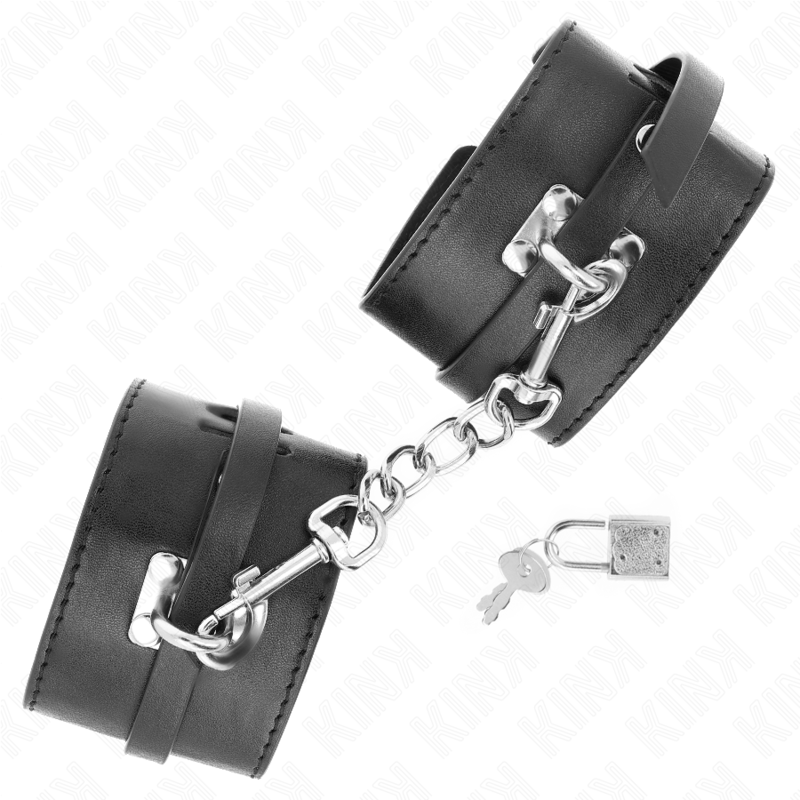 Kink Wrist Restraint Kink - Deluxe Locking Wrist Restraints Black Adjustable 14.5-21 Cm X 6 Cm