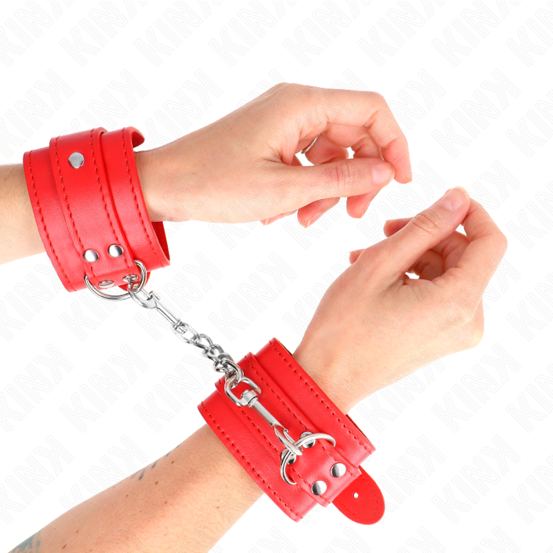 Kink Wrist Restraint Kink - Simple Wrist Restraints Red Adjustable 20-23 Cm X 5.5 Cm