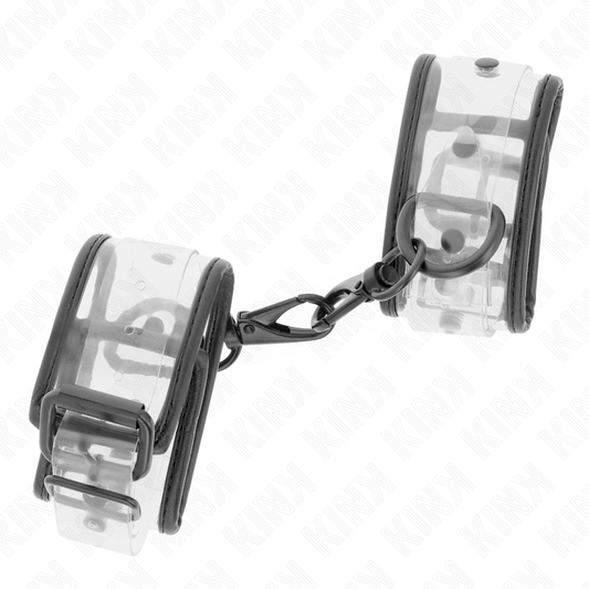 Kink Wrist Restraint Kink - Clear Wrist Cuffs Adjustable 18-30 Cm X 5.5 Cm