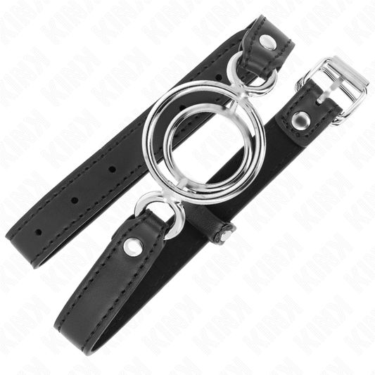 Kink Collar & Gag Kink - Gag With Multiple O-Rings 5 Cm Black 63 X 2.5 Cm