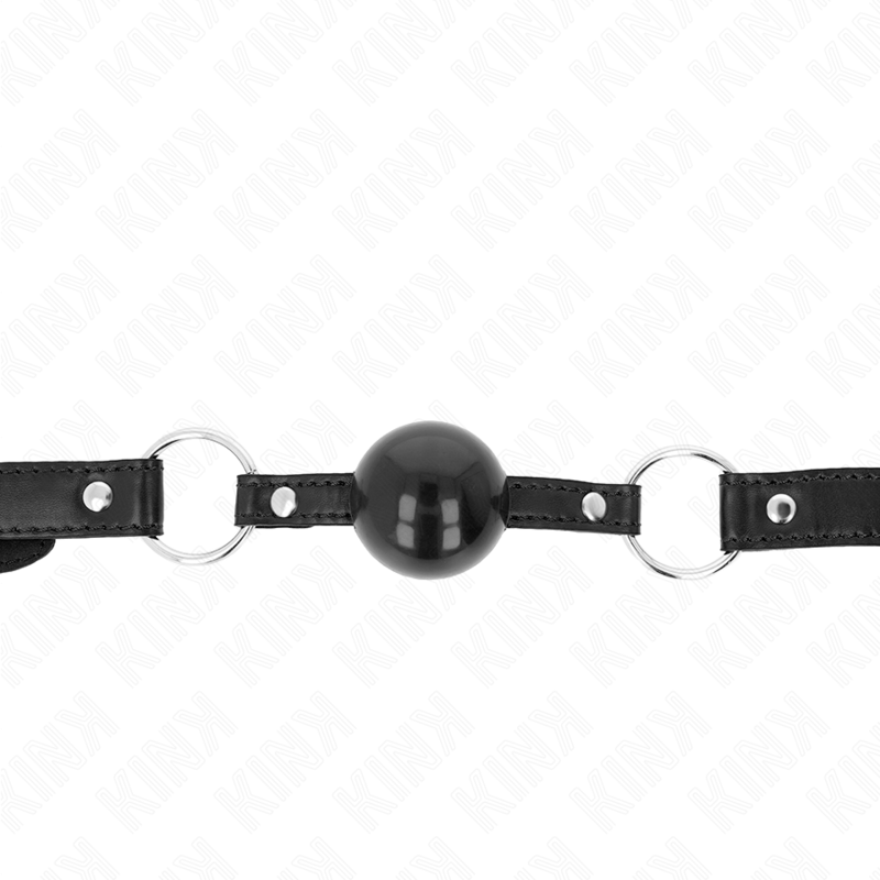 Kink Collar & Gag Kink - Black Tpe Ball 4 Cm Gag 60 X 2 Cm