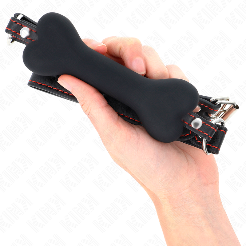 Kink Collar & Gag Kink - Black Bone 12 Cm Gag 63 X 2 Cm