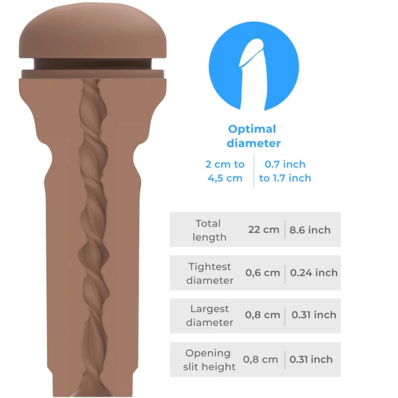 Kiiroo Feel Stroker Extra Tight Butt Mid Brown