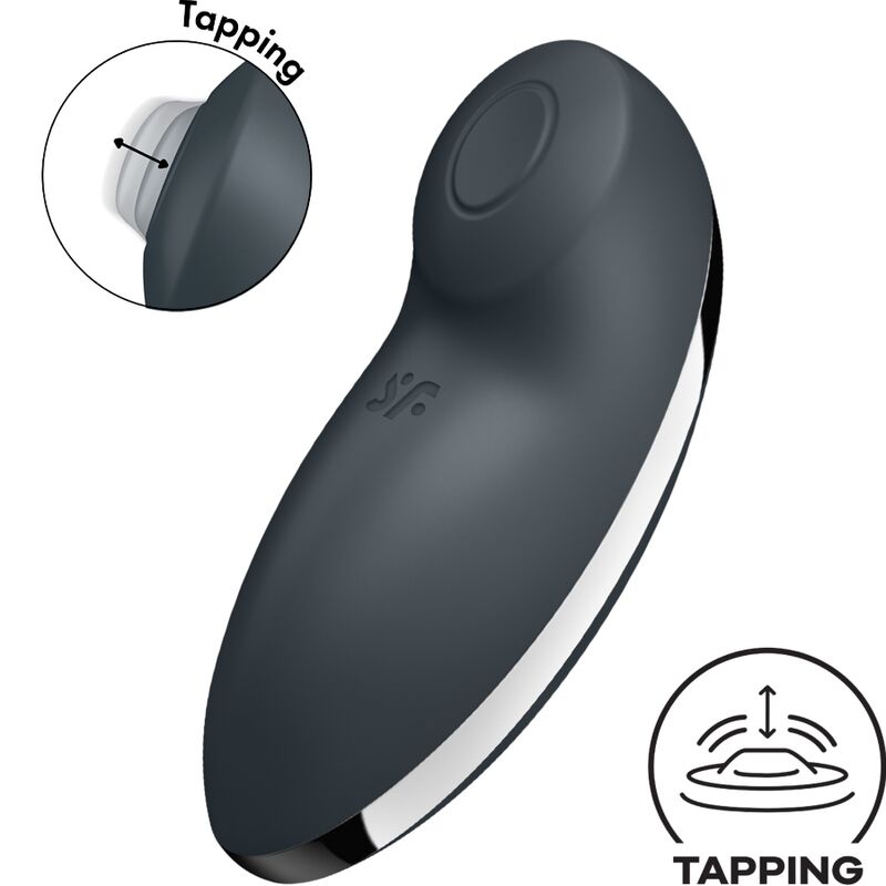 Satisfyer Tap & Climax 2 Klitorisvibrator Grey