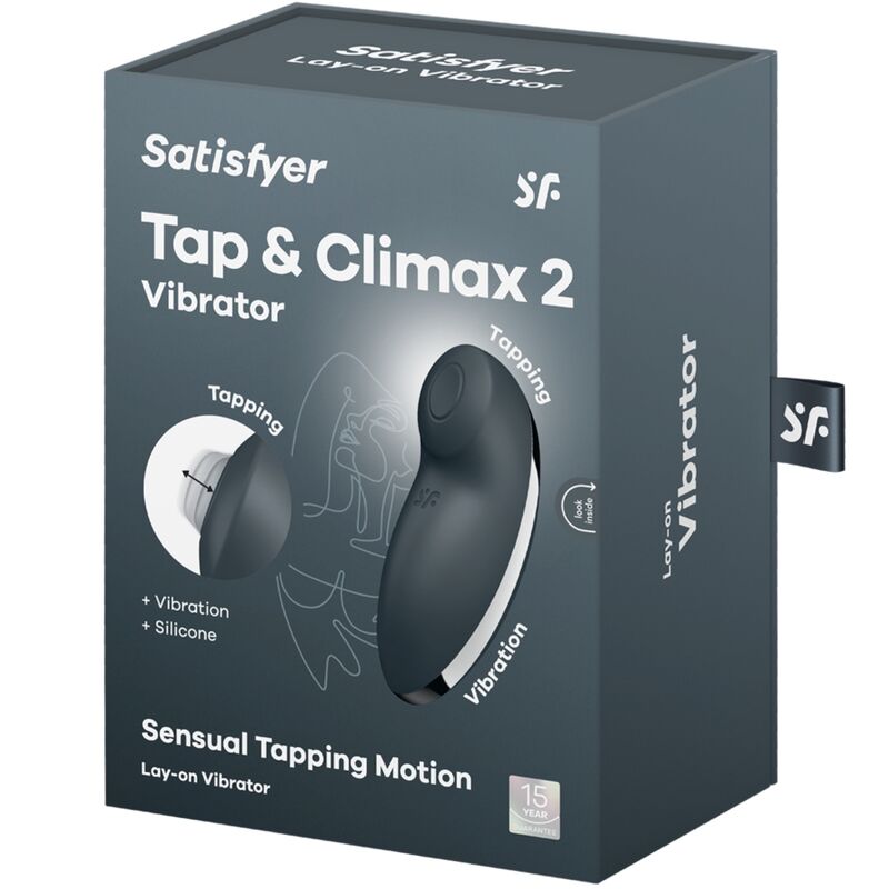 Satisfyer Tap & Climax 2 Klitorisvibrator Grey