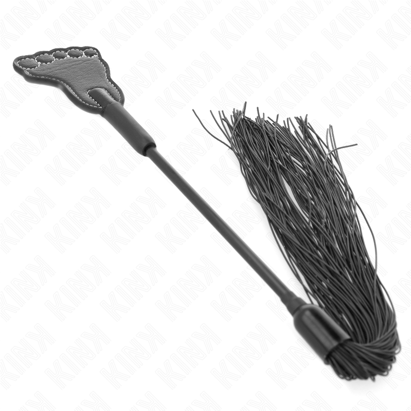 Kink Impact & Touch Kink - Foot Shaped Paddle With Tassel Whip 31 Cm