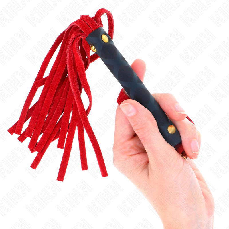 Kink Impact & Touch Kink - Red Suede Mini Whip 30 Cm