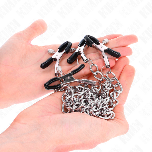 Kink Nipple Grip Kink - 4 Chain Nipple Clamps 32 Cm With Little Chains 14 Cm