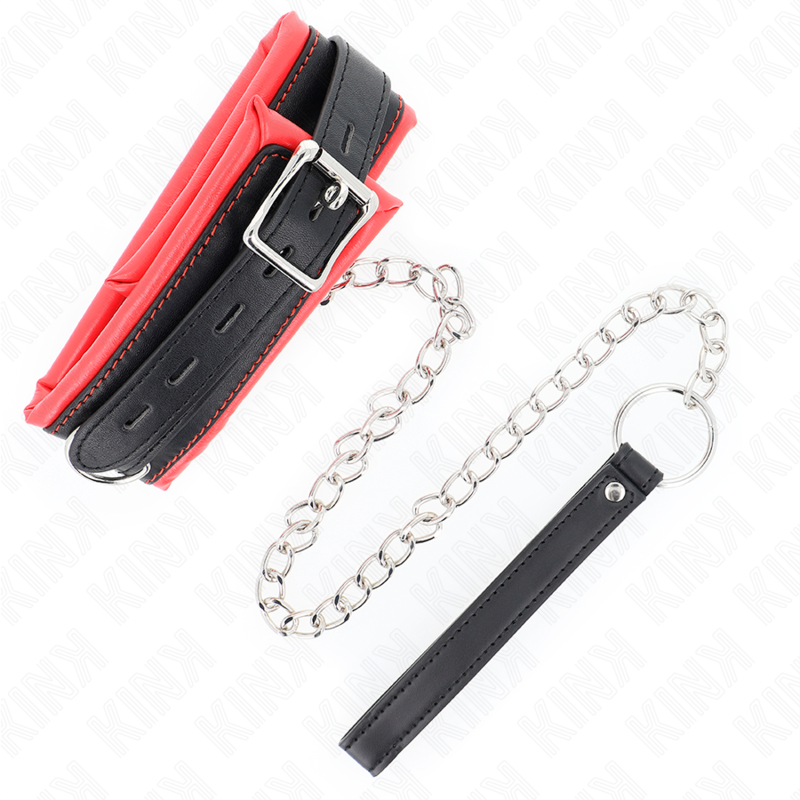 Kink Collar & Gag Kink - Heavy Necklace With Belt 65 Cm Model 3 Adjustable 36.5-50 Cm
