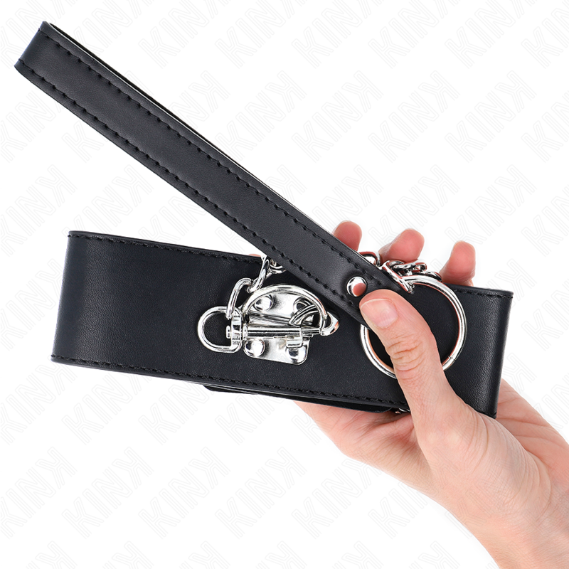 Kink Collar & Gag Kink - Basic Model Collar With Leash 65 Cm Model 0