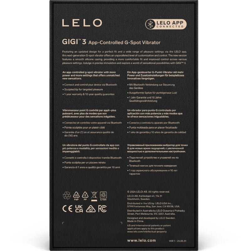 Lelo Gigi™ 3 G-Spot Vibrator Blue