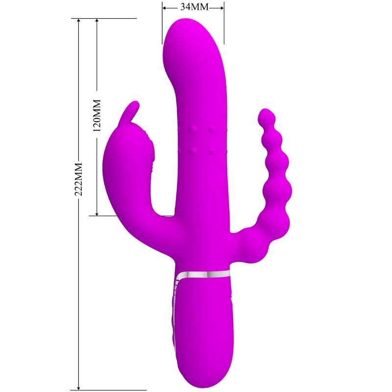 Pretty Love Flirtation Pretty Love - Cammy Triple Vibrator Multifunction 4 In 1 Pink