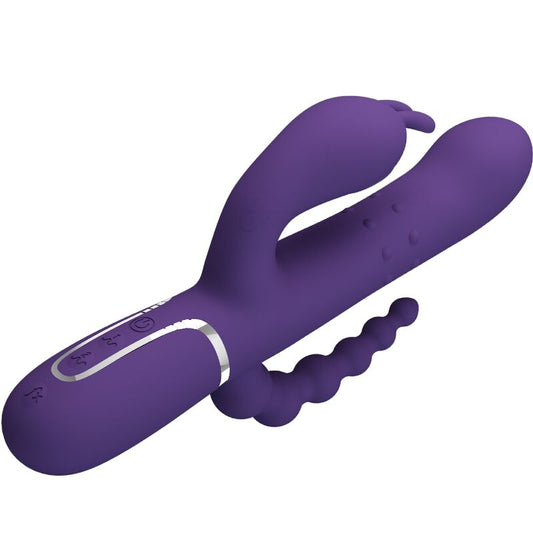 Pretty Love Flirtation Pretty Love - Cammy Triple Vibrator Multifunction 4 In 1 Purple