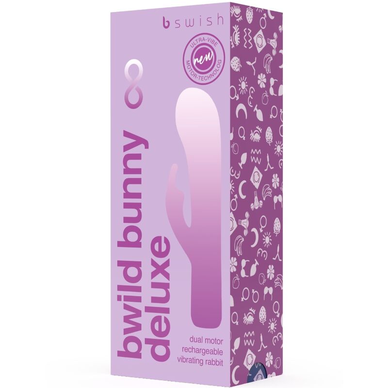 B Swish Bwild Bunny Infinite Deluxe Vibrator Rabbit 10 Vibrations Purple
