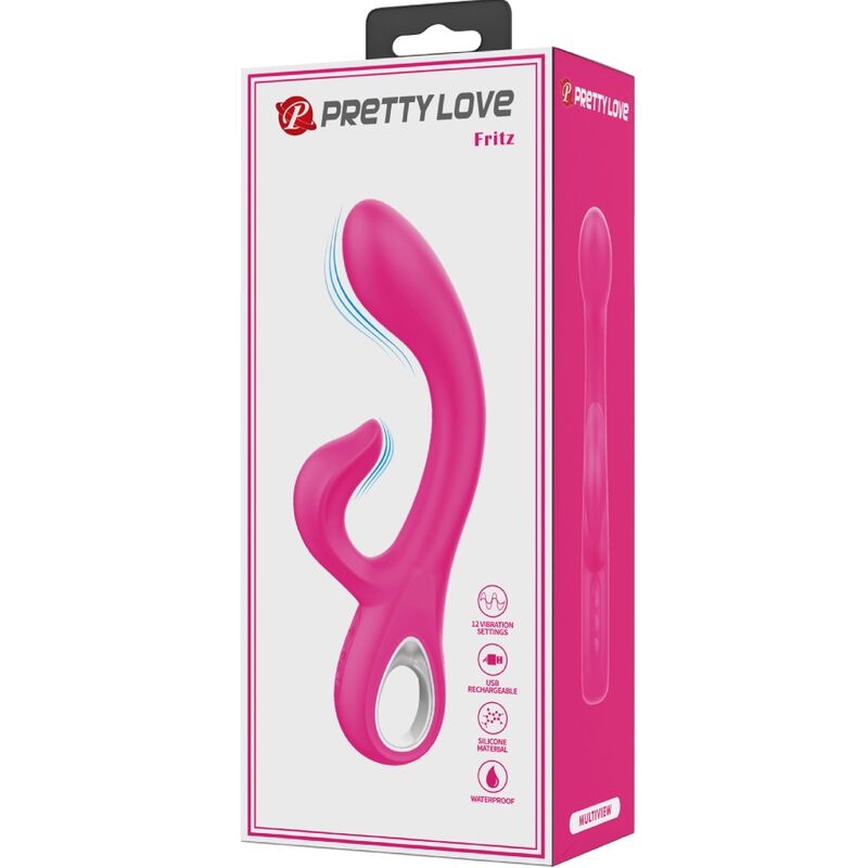 Pretty Love Flirtation Pretty Love - Fritz Rabbit Vibrator 12 Vibrations Pink