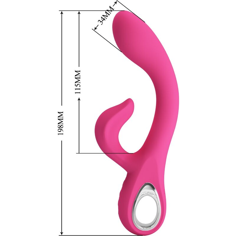 Pretty Love Flirtation Pretty Love - Fritz Rabbit Vibrator 12 Vibrations Pink