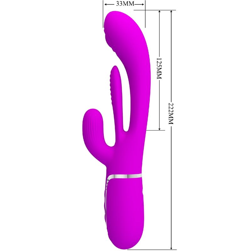 Pretty Love Flirtation Pretty Love - Shania Triple Rabbit Vibrator Multifunction Pink