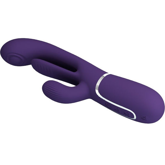 Pretty Love Shania Triple Rabbit Vibrator Multifunction Purple
