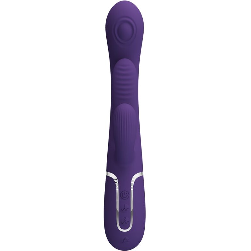 Pretty Love Shania Triple Rabbit Vibrator Multifunction Purple