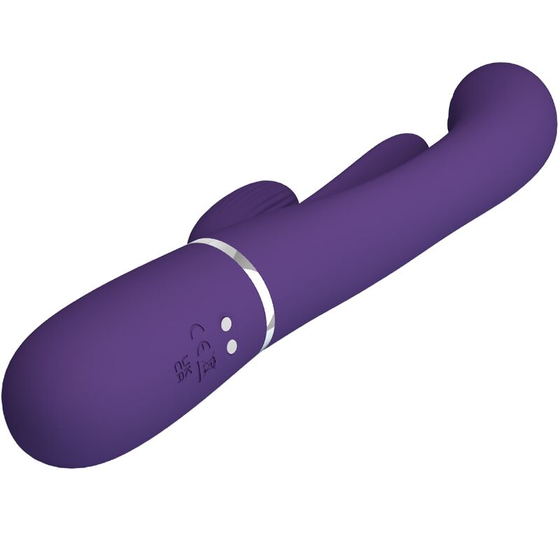 Pretty Love Shania Triple Rabbit Vibrator Multifunction Purple