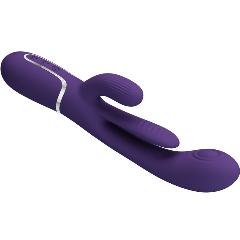 Pretty Love Shania Triple Rabbit Vibrator Multifunction Purple