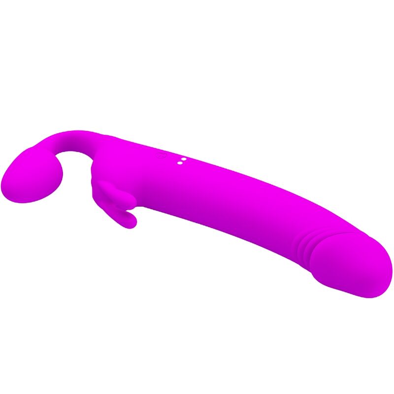 Pretty Love Zanini Strapless Strap-On 10 Vibrations Purple