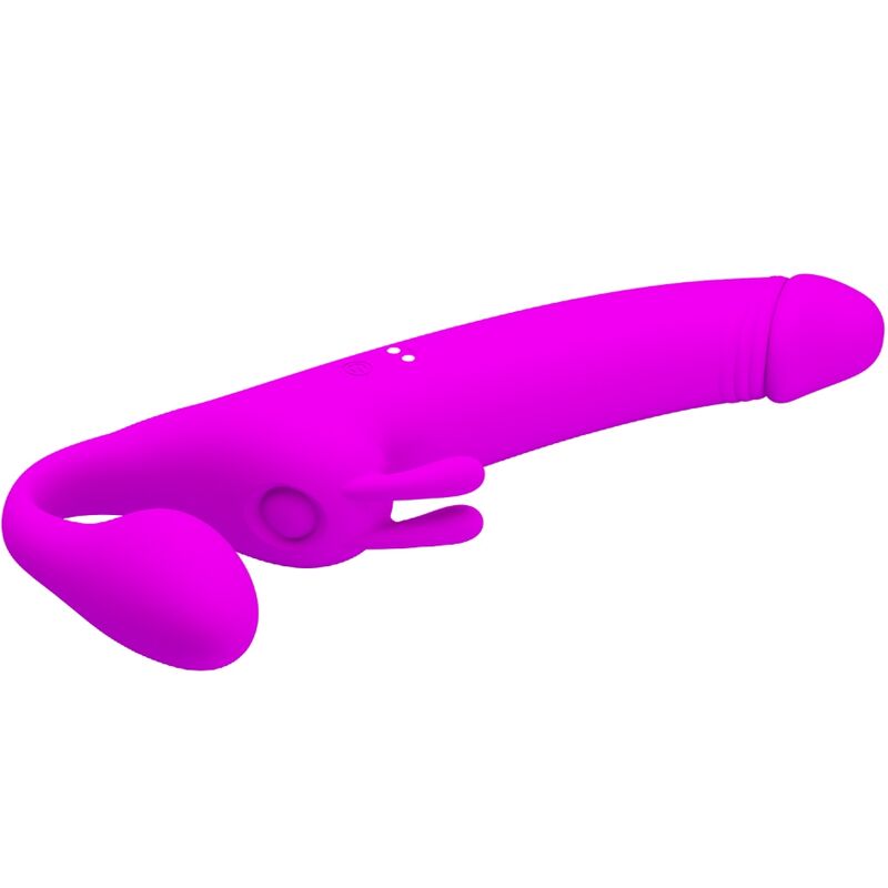Pretty Love Zanini Strapless Strap-On 10 Vibrations Purple