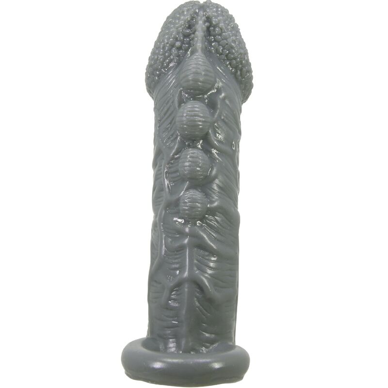 Pretty Love Realistic Penis Enlarger And Delay Sleeve Grey