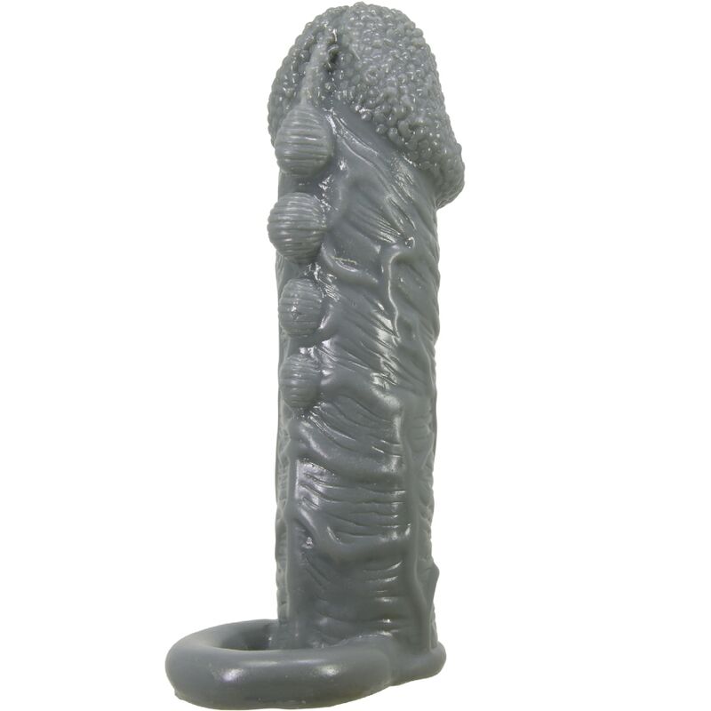 Pretty Love Realistic Penis Enlarger And Delay Sleeve Grey