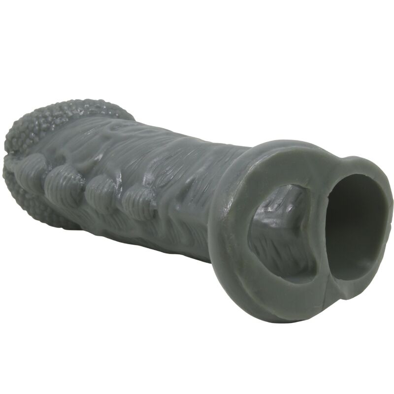 Pretty Love Realistic Penis Enlarger And Delay Sleeve Grey