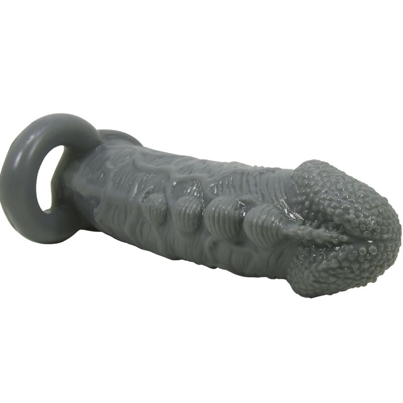 Pretty Love Realistic Penis Enlarger And Delay Sleeve Grey