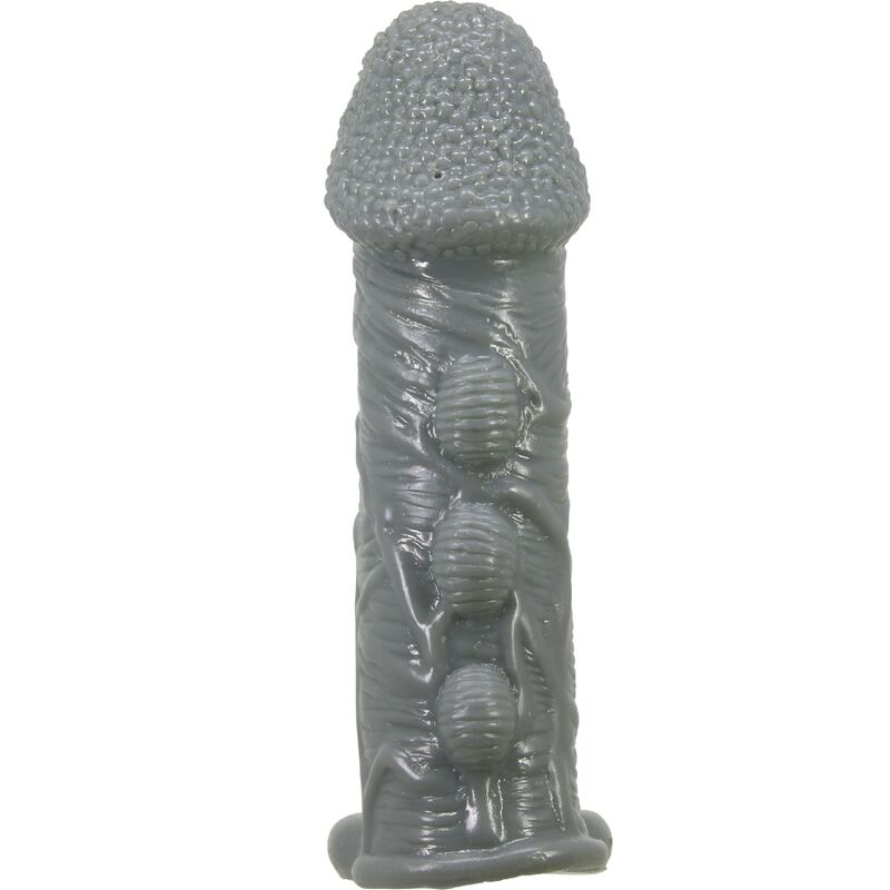 Pretty Love Realistic Penis Enlarger And Delay Sleeve Grey