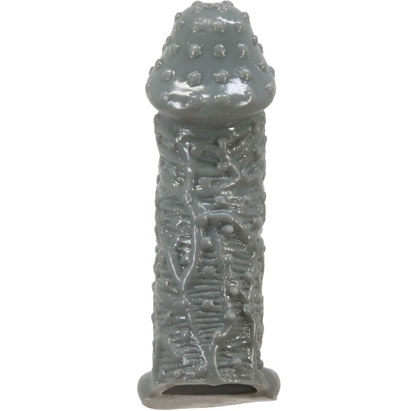 Pretty Love Realistic Penis Enlarger And Delay Sleeve Model 2 Grey