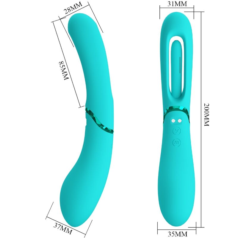 Romance Lexie G-Spot Vibrator 7 Vibrations Blue