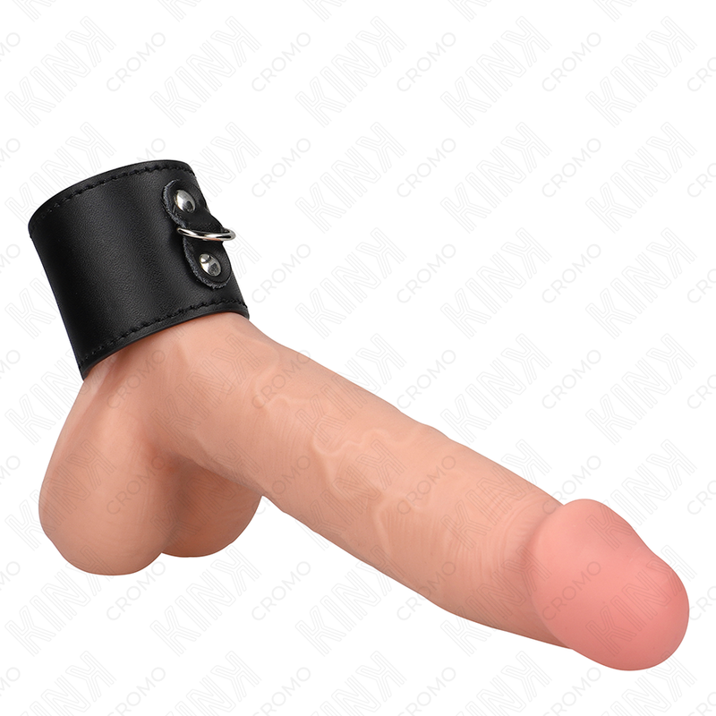 Kink Ring Power Kink - Leather Penis Ring With Pressure Closure 18 X 5 Cm