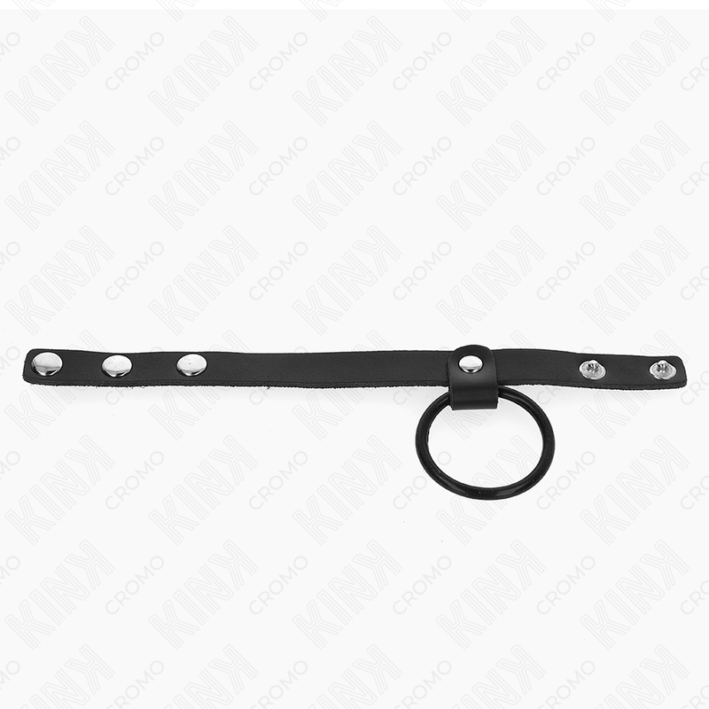 Kink Ring Power Kink - Silicone Penis Ring 3.8 Cm And Leather Ball Divider 22 X 1.5 Cm