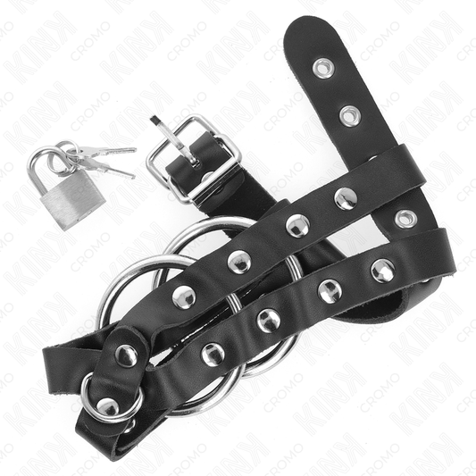 Kink Ring Power Kink - Adjustable Penis Cage With Lock