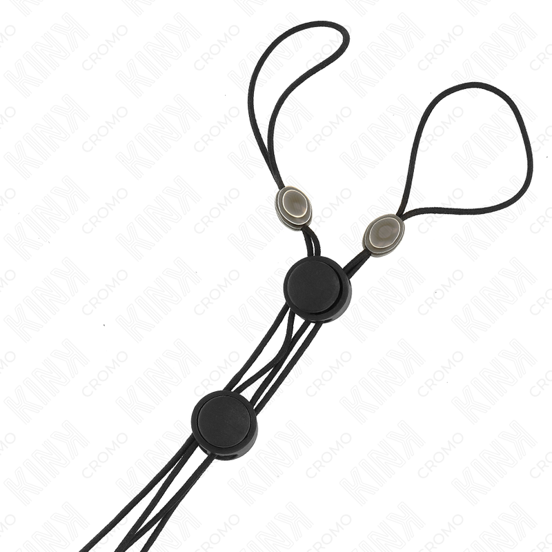 Kink Nipple Grip Kink - Black Detail Nipple Clamps With Black Elastic