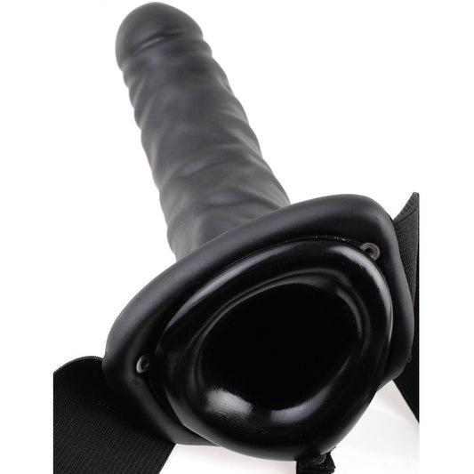 Fetish Fantasy Series 19 Cm Vibrating Hollow Strap-On Black