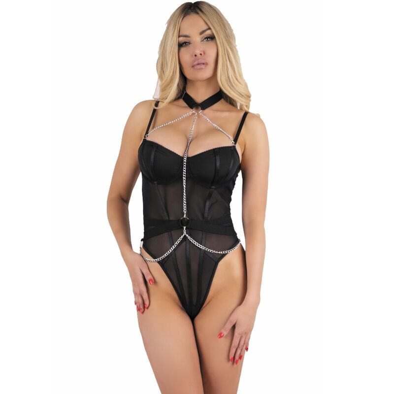 Livco Corsetti Bodies Livco Corsetti Fashion - Rubika Lc Xg079 Body Con Gargantilla Negro S