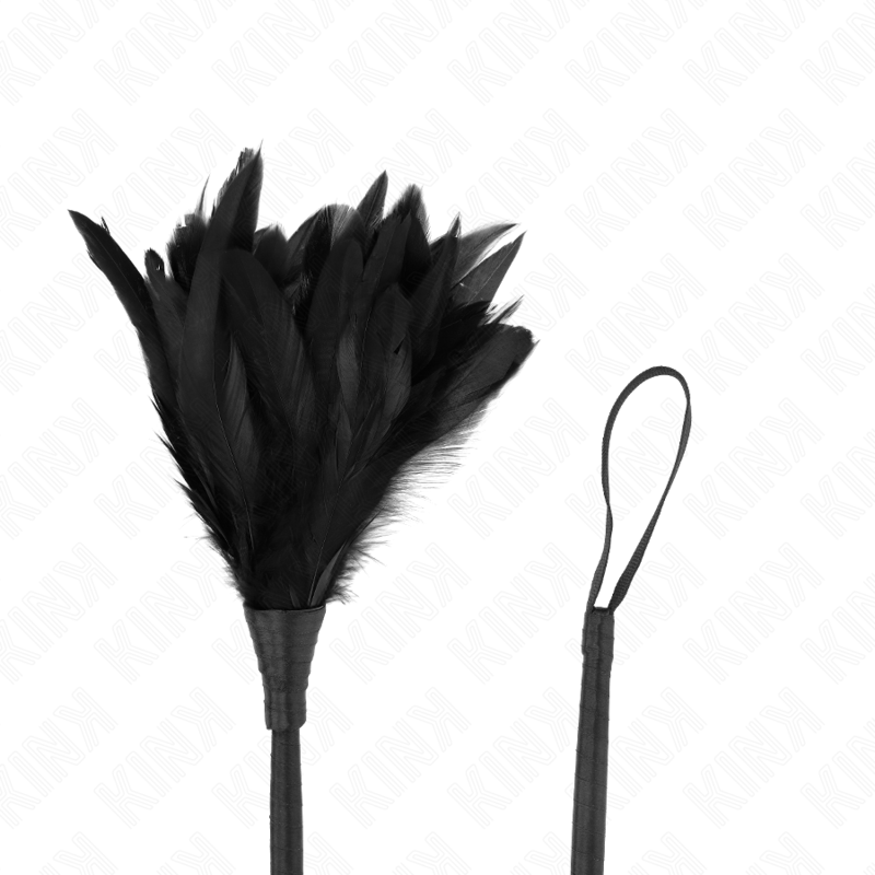 Kink Impact & Touch Kink - Black Maids Horn Shaped Tickle Chicken Feathers 36 Cm
