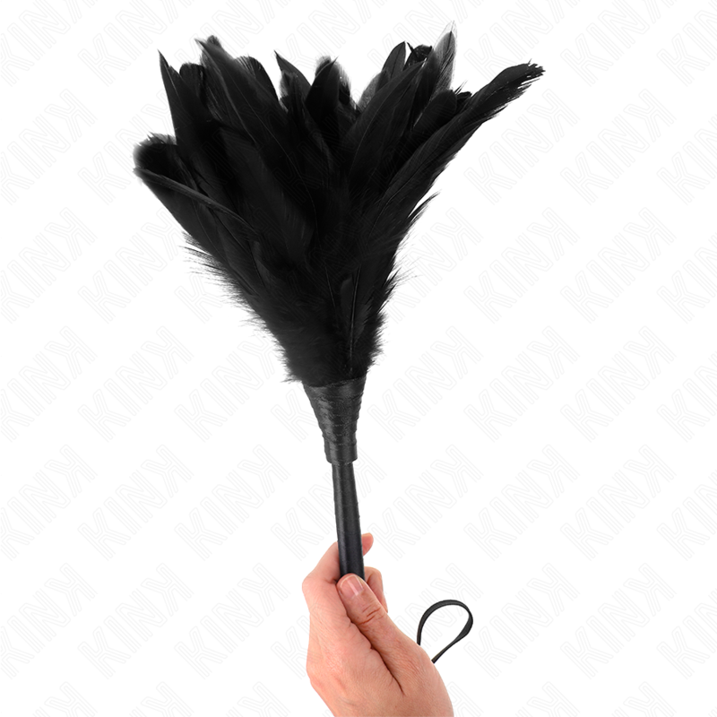 Kink Impact & Touch Kink - Black Maids Horn Shaped Tickle Chicken Feathers 36 Cm