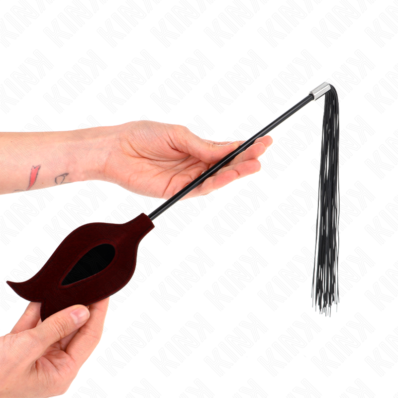 Kink Impact & Touch Kink - Rose Shape Silicone Tassel Whip 45 Cm