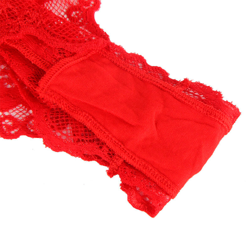 Subblime Bodies Subblime - 953973 Sexy Body With Ruffles + Belt Red S/M