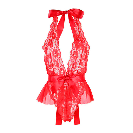 Subblime Bodies Subblime - 953980 Sexy Body With Ruffles + Belt Red L/Xl