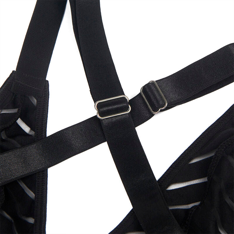 Subblime Bodystockings Subblime - 954147 Body With Garter Belt Black S/M