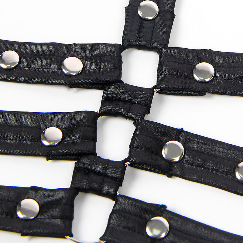 Subblime Dresses Subblime - 954406 Leather Bondage Dress Black S/M