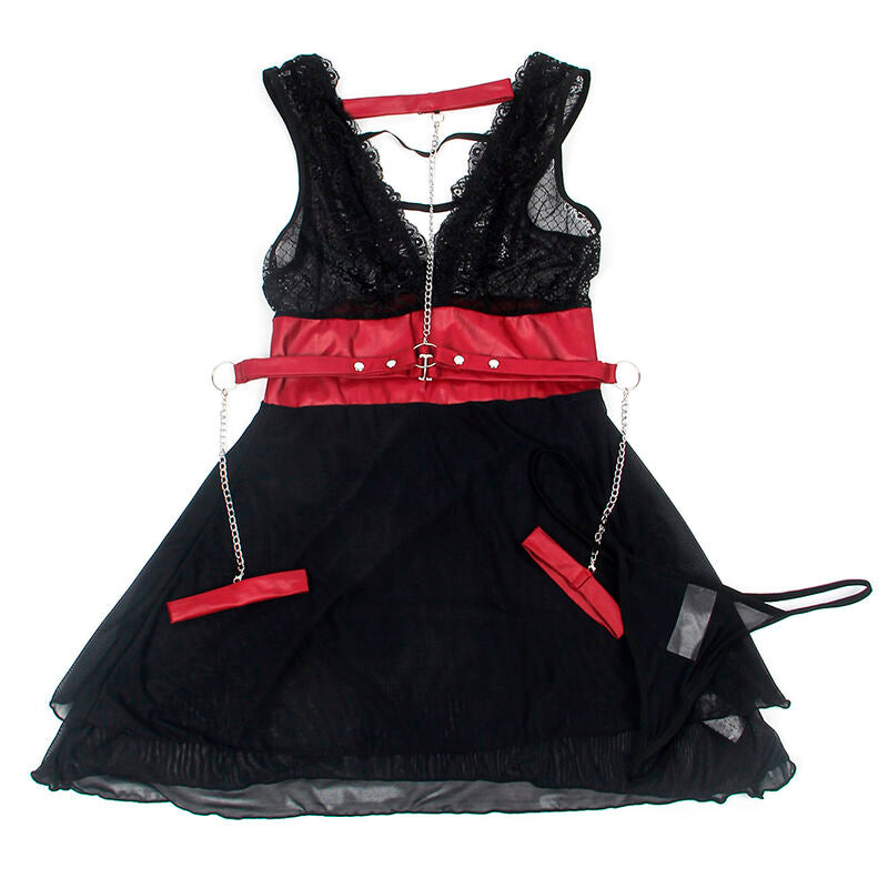 Subblime Dresses Subblime - 954420 Lace Bondage Dress Black S/M