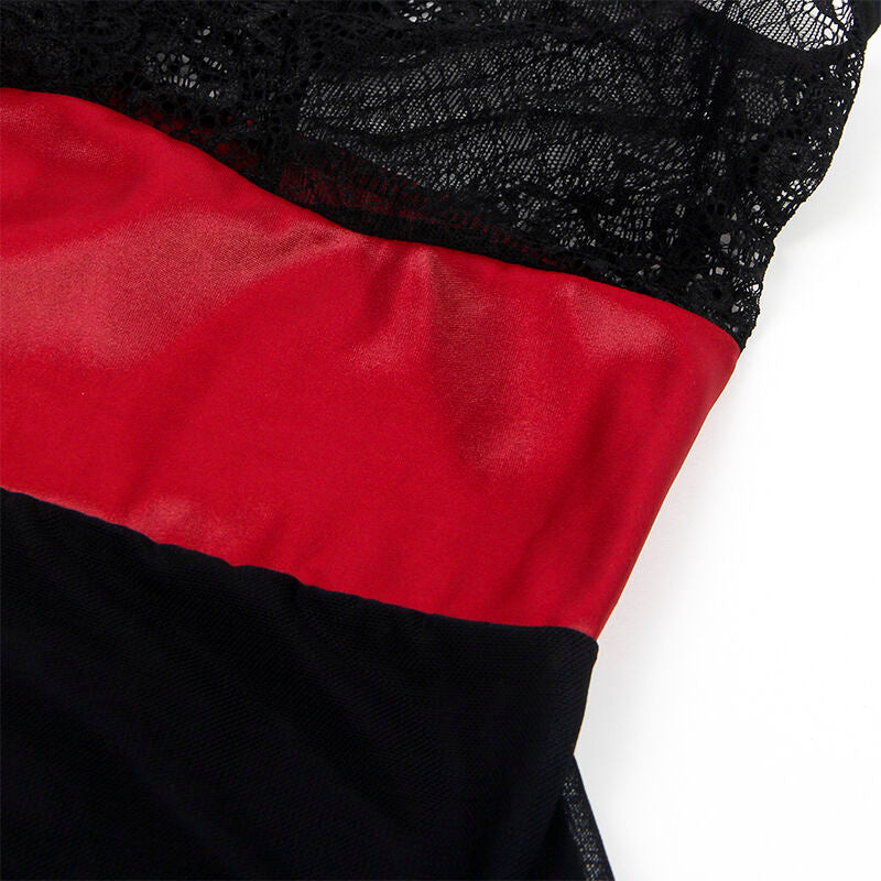 Subblime Dresses Subblime - 954437 Lace Bondage Dress Black L/Xl