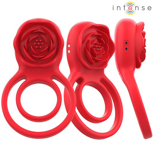 Intense Fun Intense - Gail Stimulator Rose 10 Vibrations Red Remote Control
